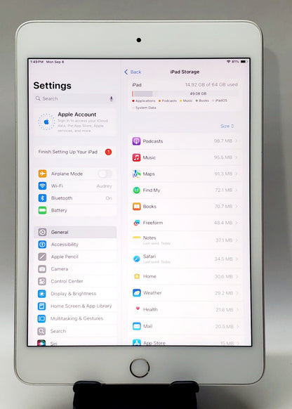 iPad Mini de 5ª generación – Plata, 64 GB, Wi-Fi