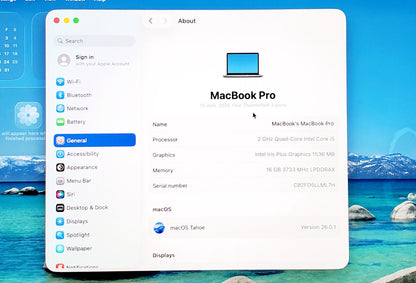 Apple MacBook Pro de 13 pulgadas (2020) – Intel Core i5, 16 GB de RAM, SSD de 512 GB