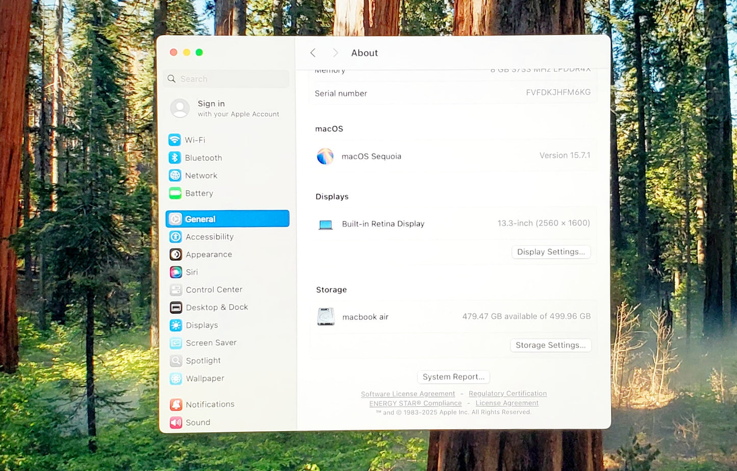 MacBook Air de 13 pulgadas (2020) – Gris espacial, Intel Core i5, 8 GB de RAM, SSD de 512 GB