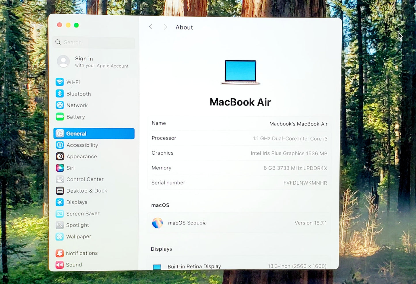 MacBook Air 2020 – Oro rosa, Core i3, 256 GB, 8 GB de RAM