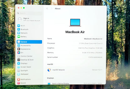 MacBook Air 2020 – Oro rosa, Core i3, 256 GB, 8 GB de RAM