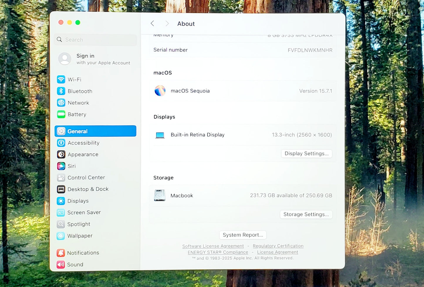 MacBook Air 2020 – Oro rosa, Core i3, 256 GB, 8 GB de RAM