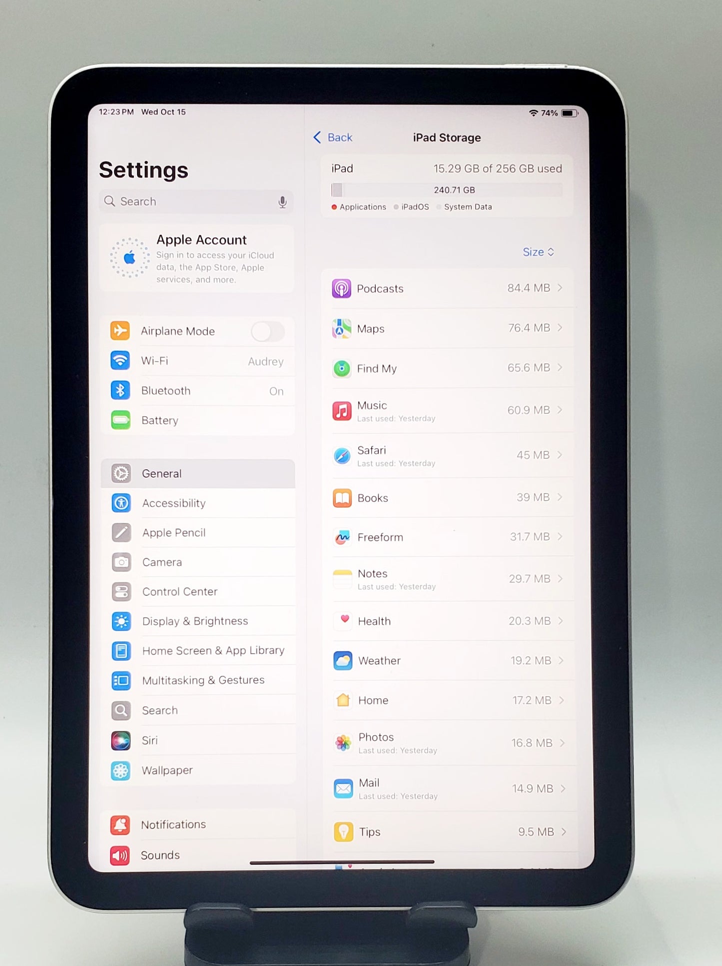 iPad Mini de 6ª generación – Color blanco estrella, 256 GB, Wi-Fi