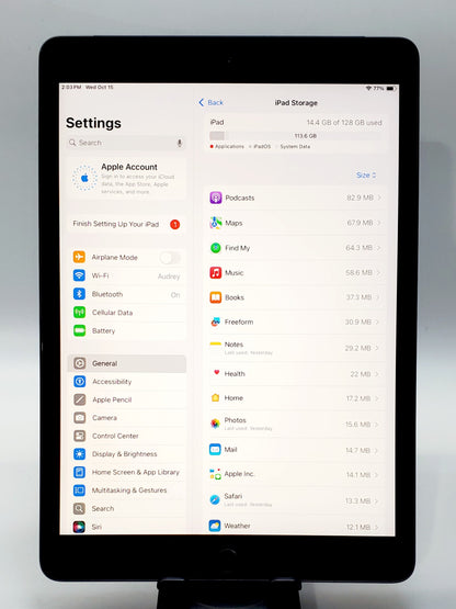 iPad de 7ª generación – 128 GB, LTE desbloqueado, color gris espacial