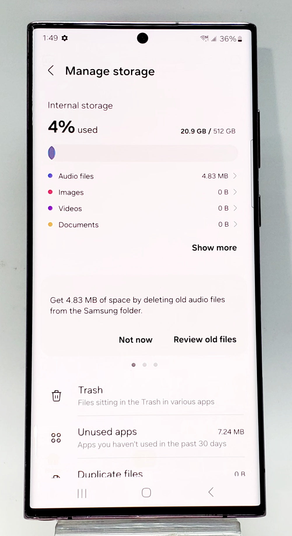 Samsung Galaxy S22 Ultra – Burgundy, 512GB – Unlocked