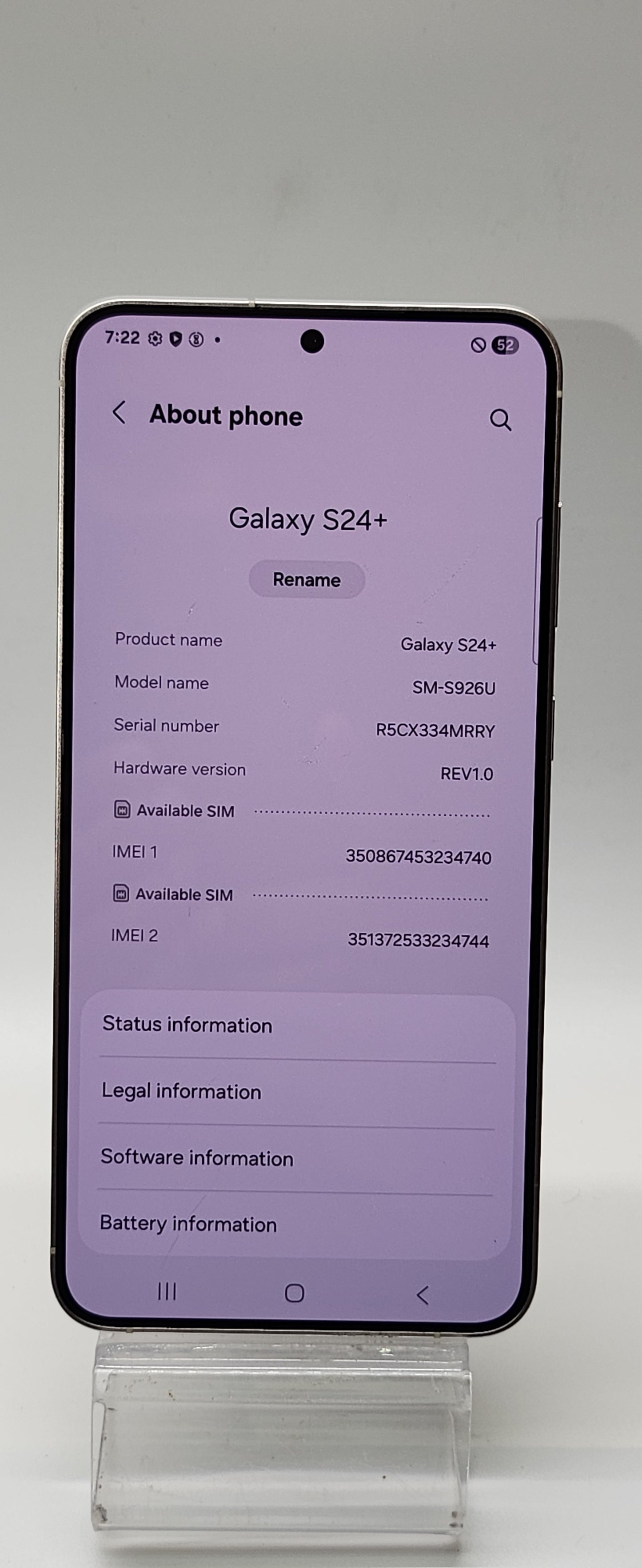 Samsung Galaxy S24+ 256GB Gray – Spectrum Mobile