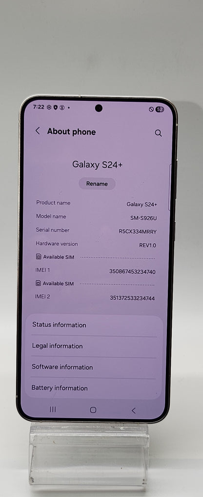 Samsung Galaxy S24+ 256GB Gray – Spectrum Mobile