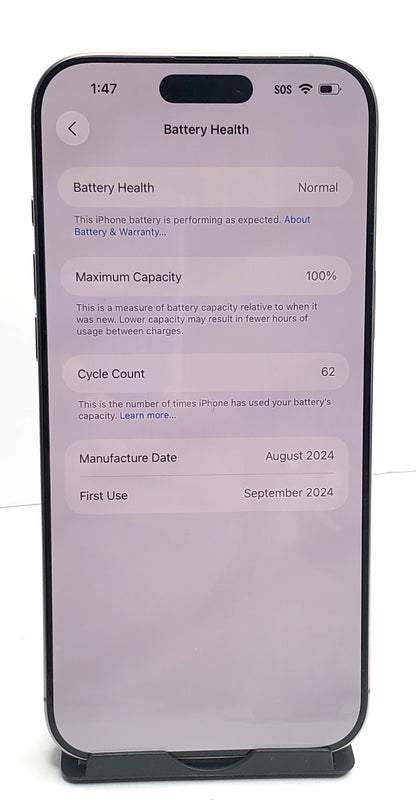 Apple iPhone 16 Pro Max – 256GB – Unlocked