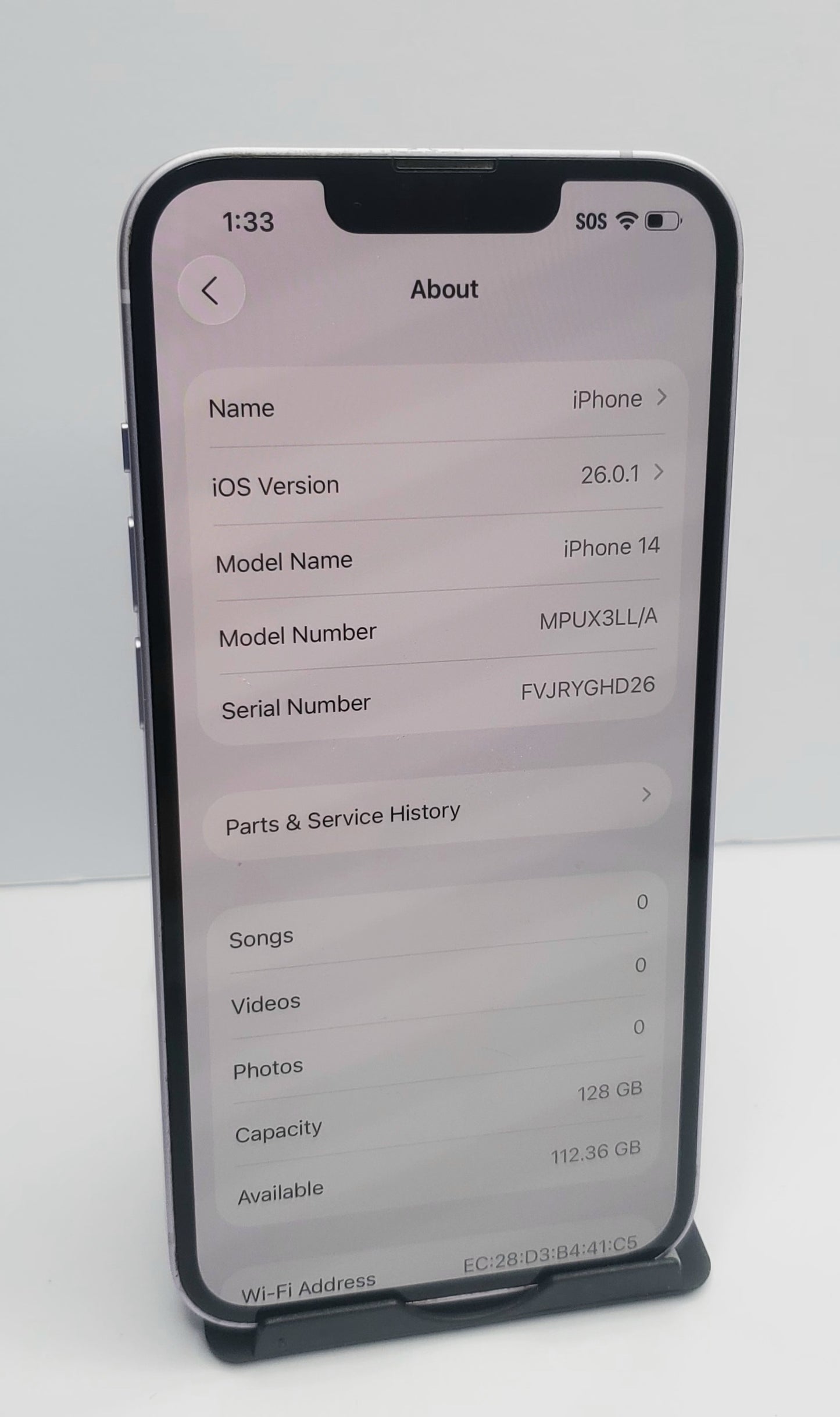 iPhone 14 128 GB Unlocked.
