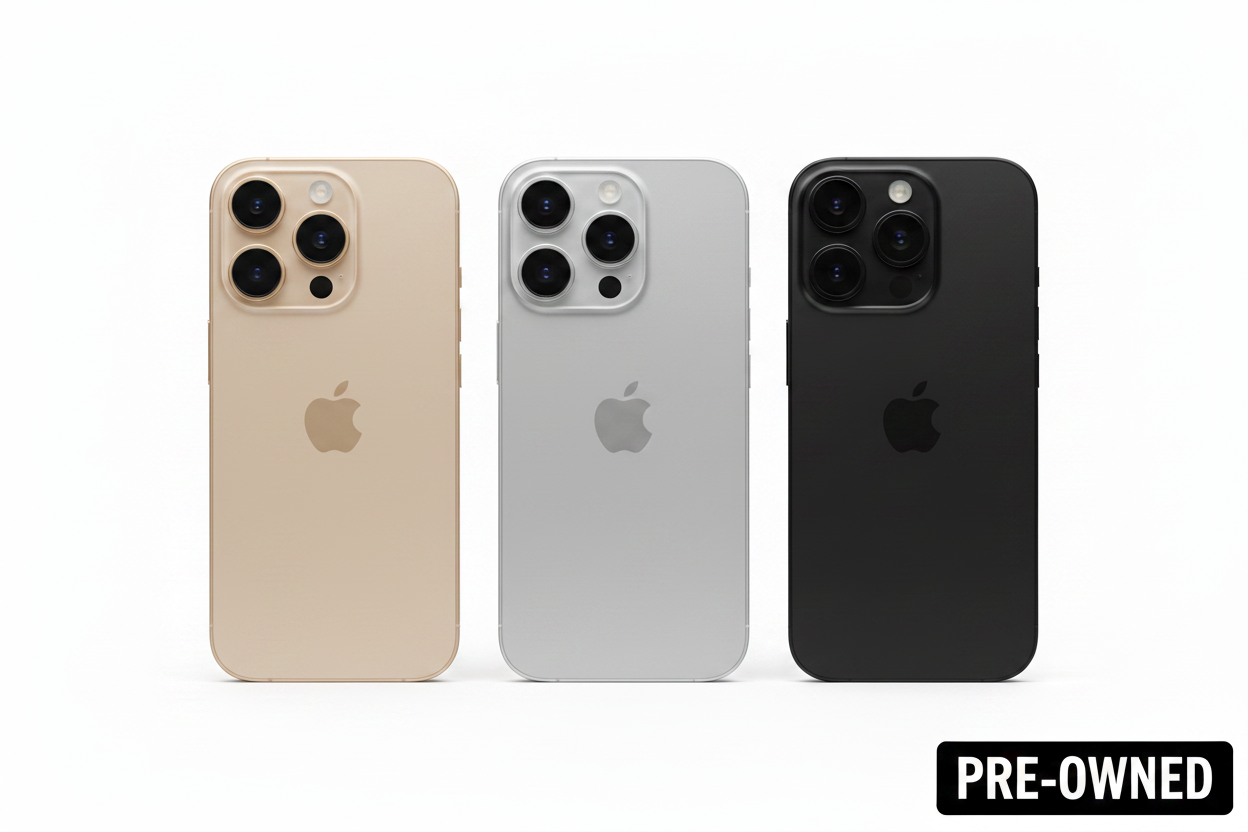 iPhone 16 Pro – Desert Titanium, Natural Titanium & Black Pre-Owned