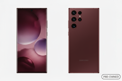 Samsung Galaxy S22 Ultra Burgundy - Both Sides