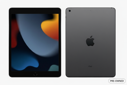 Space Gray iPad with Pre-Owned Label